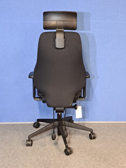 SALE Orangebox Spira Plus High Back Armchair inc Headrest Black (used)