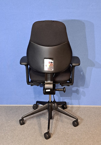 SALE Orangebox Flo Mid Back Task Armchair inc Single Pump Lumbar - Black (Used)