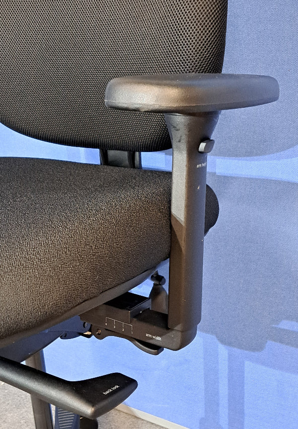 SALE Orangebox Flo High Back Task Armchair inc Double Pump Lumbar - Black (Used)