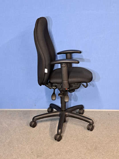 Adapt by Ergochair Mid Back Operators Armchair - Black (used)