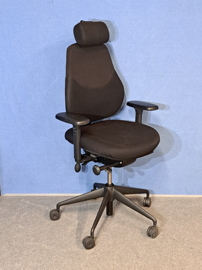 SALE Orangebox Flo Mid Back Task Chair with Coccyx Seat inc Headrest - Black (Used)
