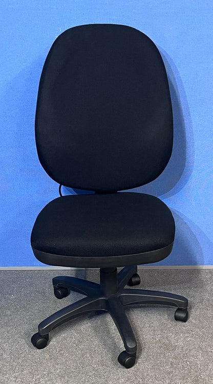 High Back Operators Armchair in Black (used)