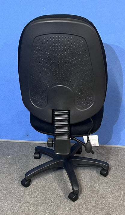 High Back Operators Armchair in Black (used)