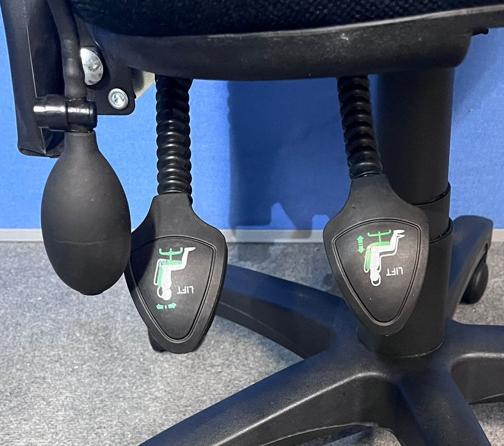 High Back Operators Armchair in Black (used)