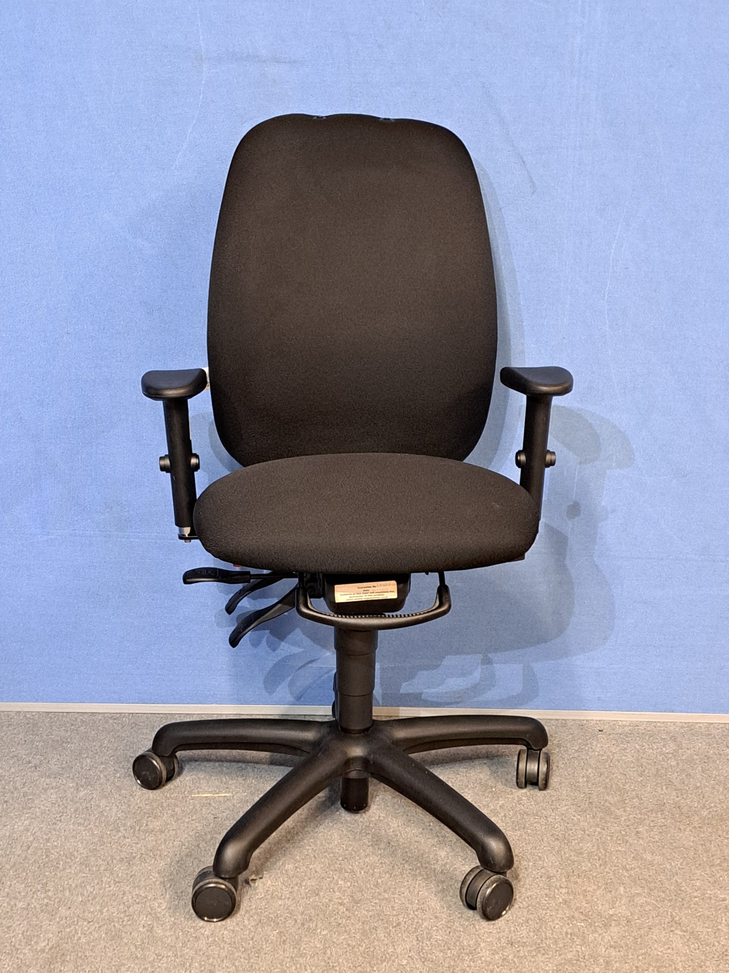Adapt by Ergochair Mid Back Operators Armchair - Black (used)
