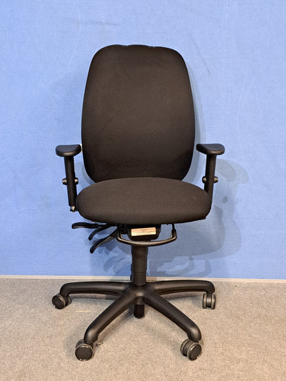 Adapt by Ergochair Mid Back Operators Armchair - Black (used)