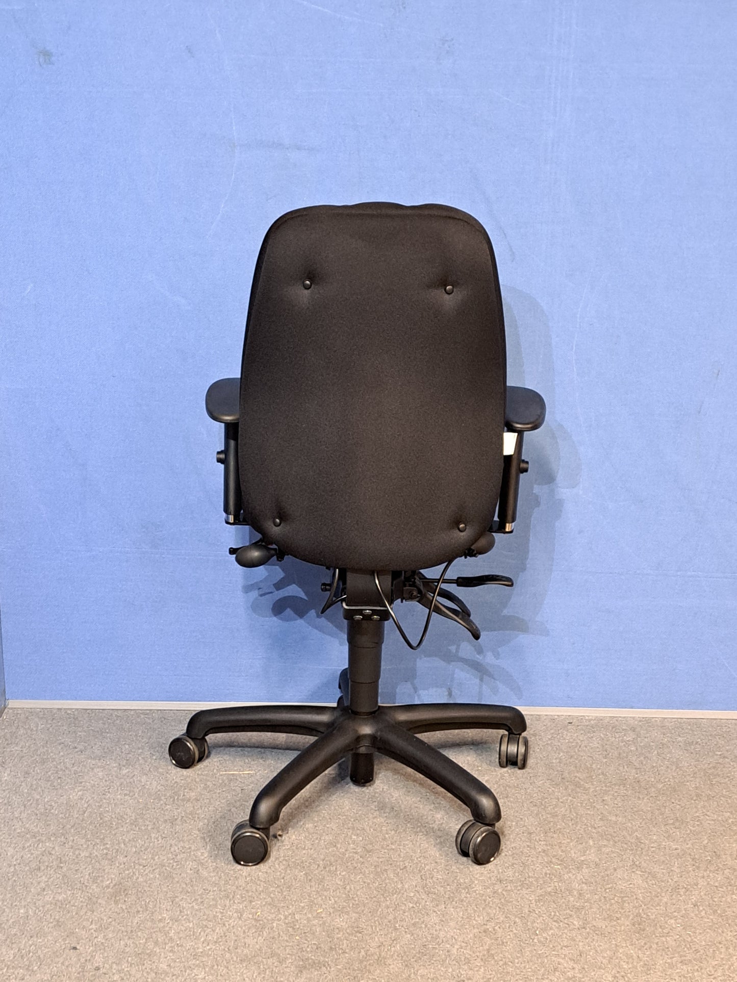 Adapt by Ergochair Mid Back Operators Armchair - Black (used)