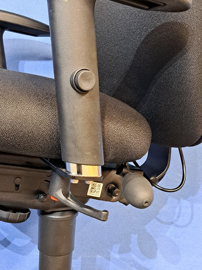 Adapt by Ergochair Mid Back Operators Armchair - Black (used)