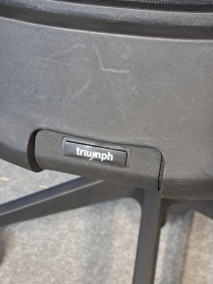 Triumph Mesh Back Operators Armchair with Height Adjustable Arms in Blue / Black (used)
