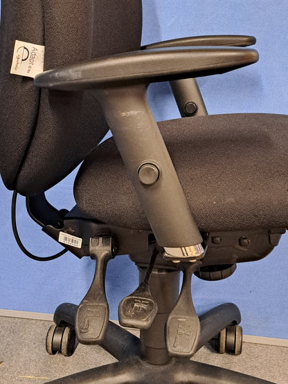 Adapt by Ergochair High Back Operators Armchair Black (used)
