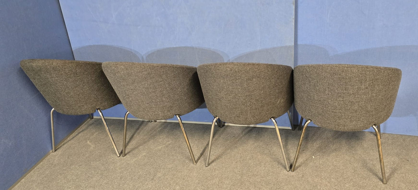 Set of 2 Boss Design Chill Side Chairs Grey (used)