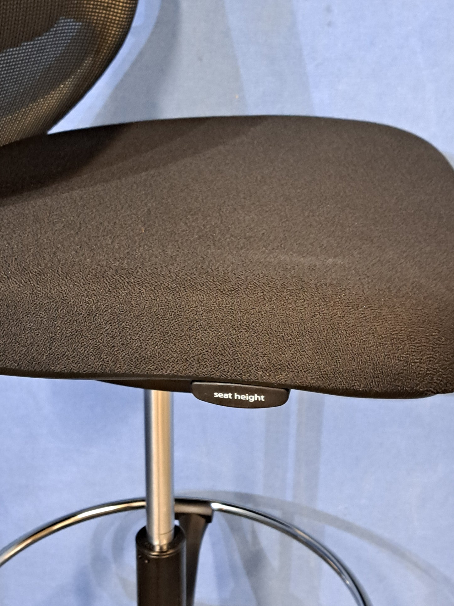 Orangebox Do Mesh Back Draughtsman Chair, Black Polyester Seat (Used)