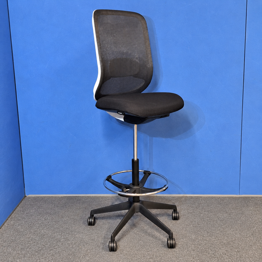 Orangebox Do Mesh Back Draughtsman Chair, Black Wool Seat (Used)
