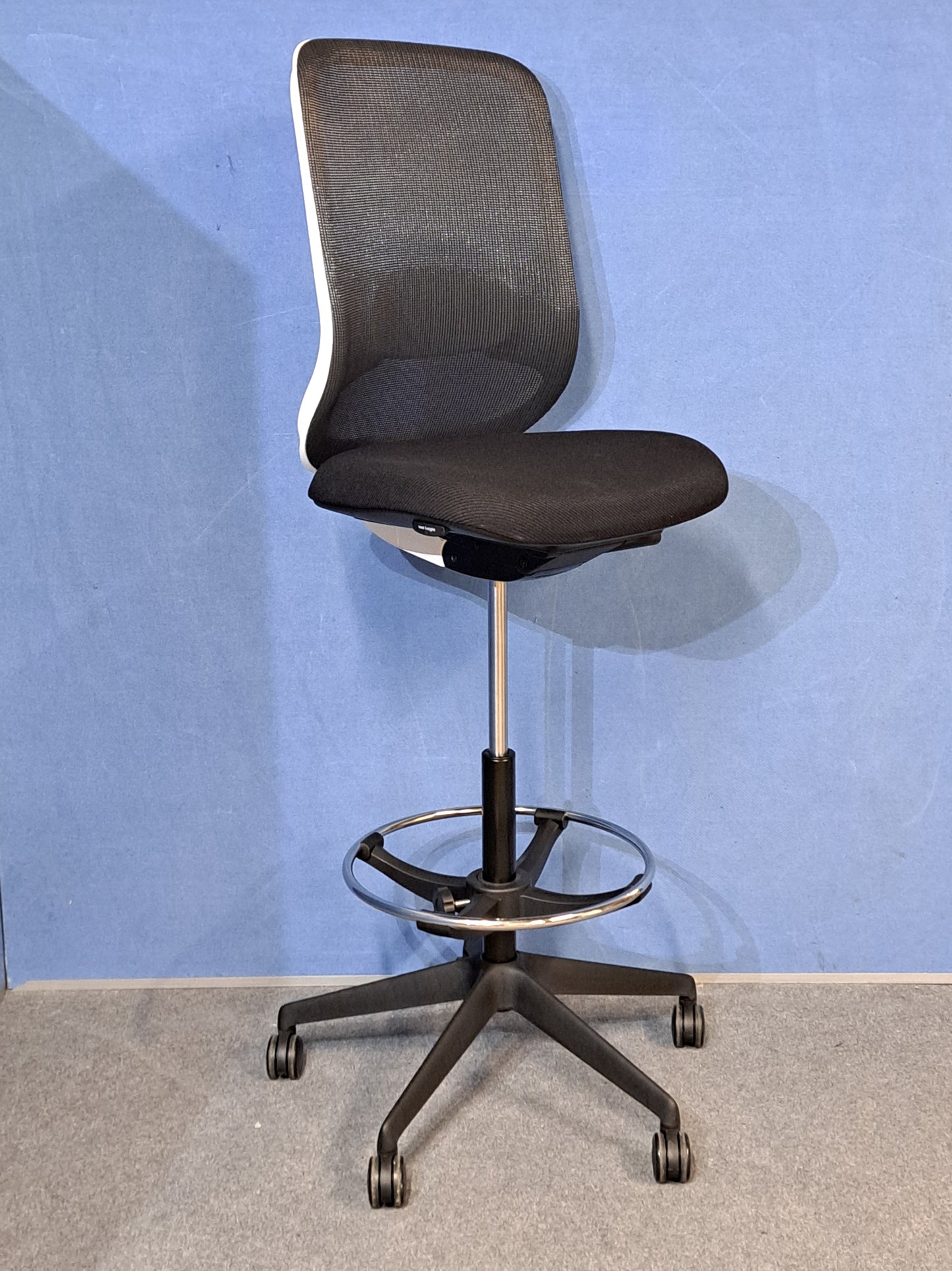 Orangebox Do Mesh Back Draughtsman Chair, Black Wool Seat (Used)