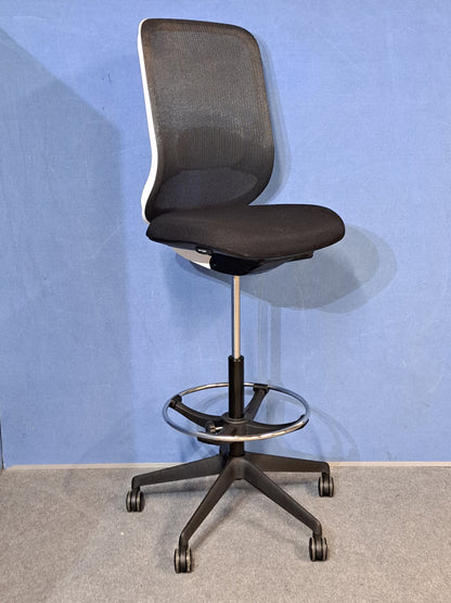 Orangebox Do Mesh Back Draughtsman Chair, Black Wool Seat (Used)