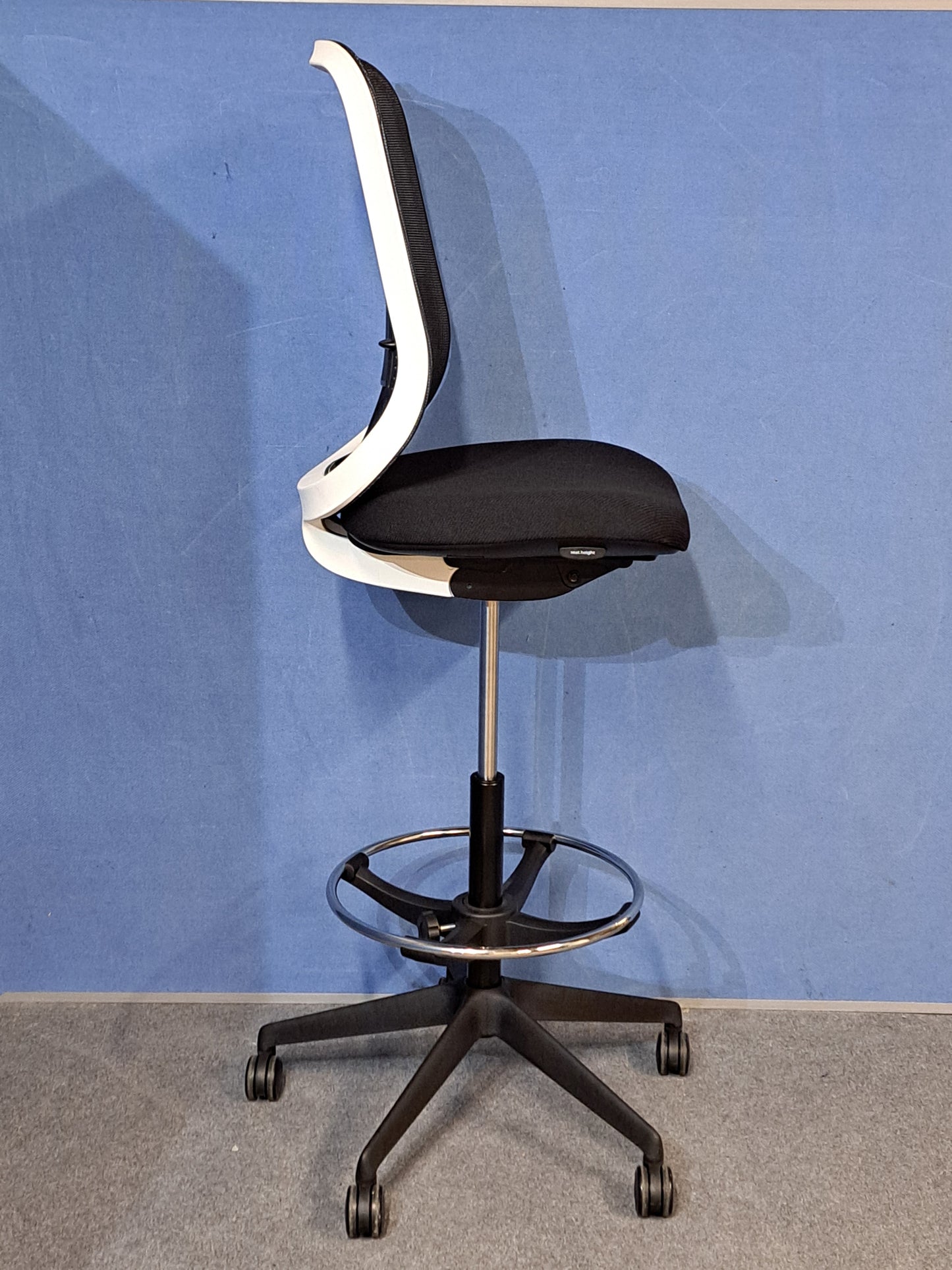 Orangebox Do Mesh Back Draughtsman Chair, Black Wool Seat (Used)