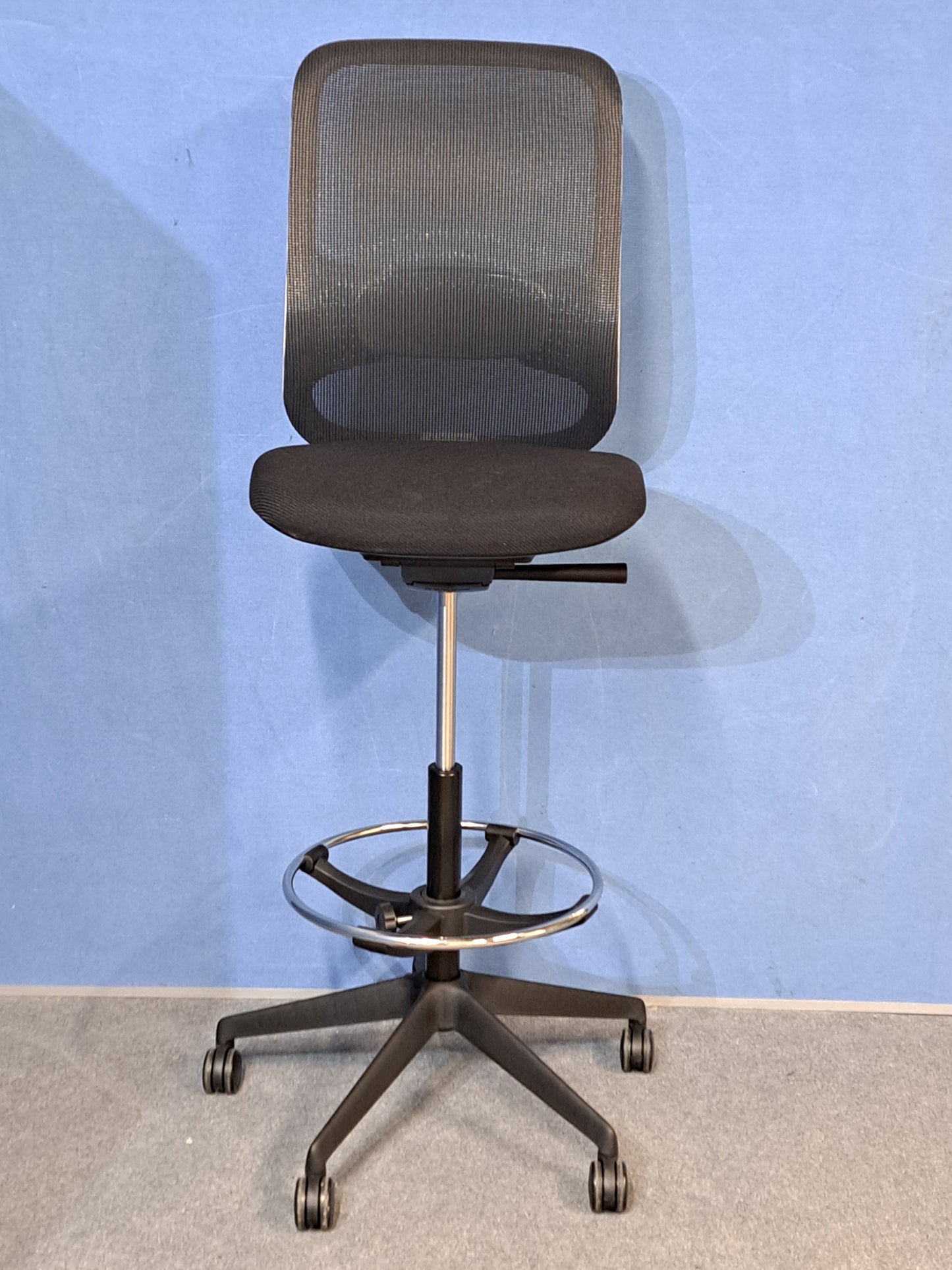 Orangebox Do Mesh Back Draughtsman Chair, Black Wool Seat (Used)