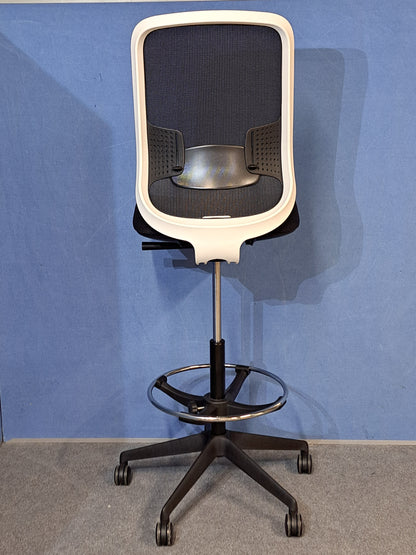 Orangebox Do Mesh Back Draughtsman Chair, Black Wool Seat (Used)