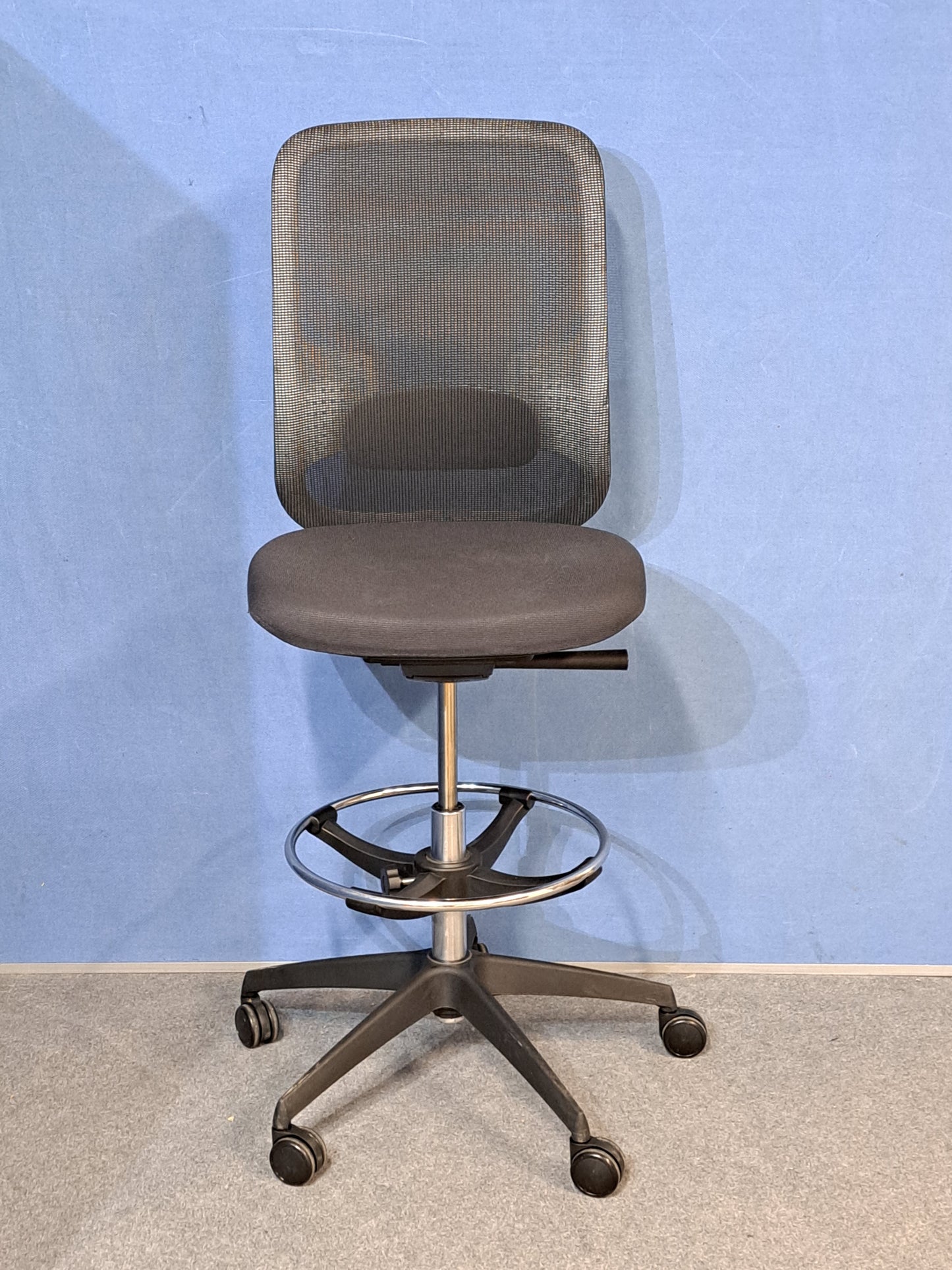 Orangebox Do Mesh Back Draughtsman Chair, Black Grey Seat (Used)