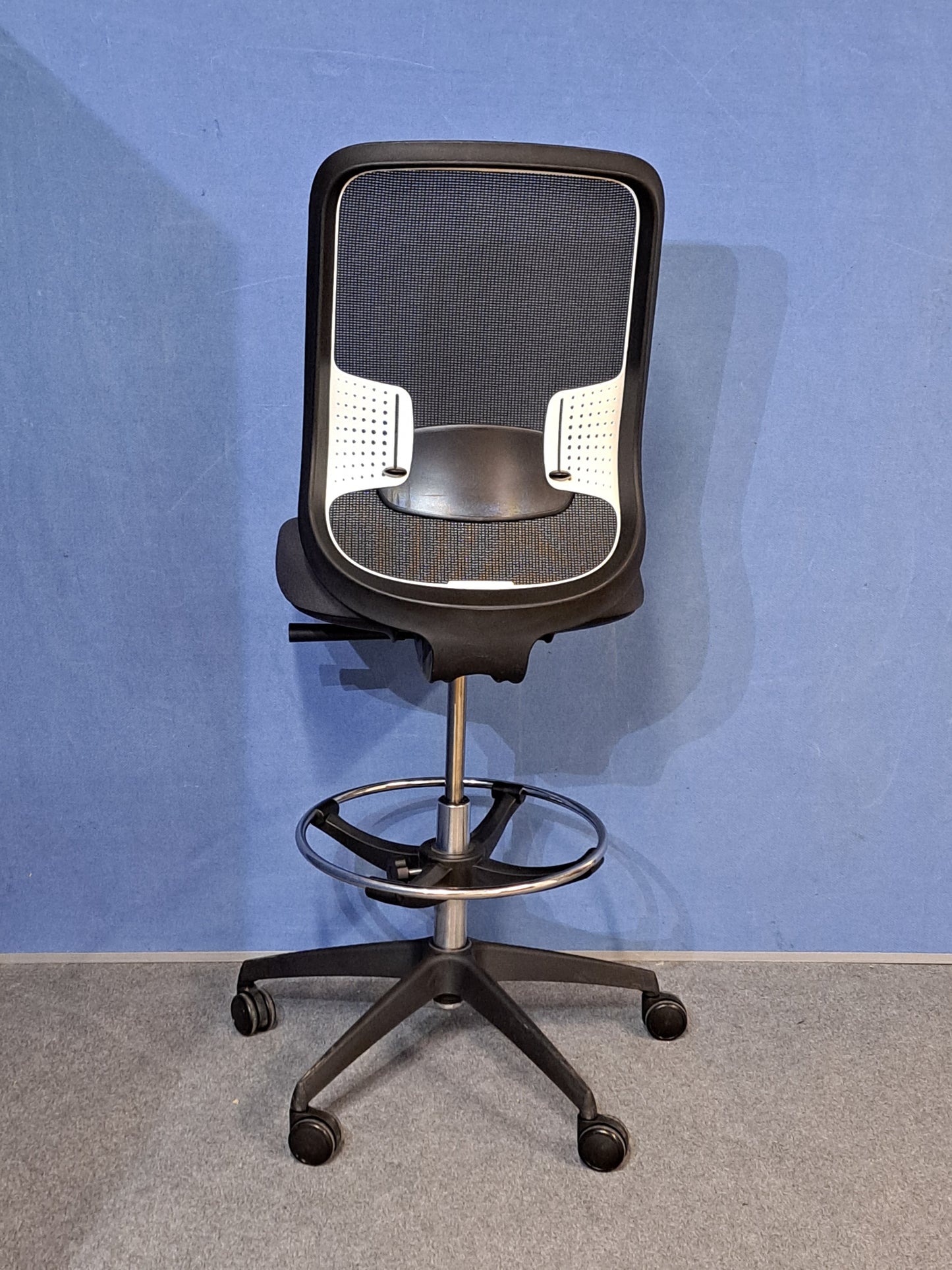 Orangebox Do Mesh Back Draughtsman Chair, Black Grey Seat (Used)