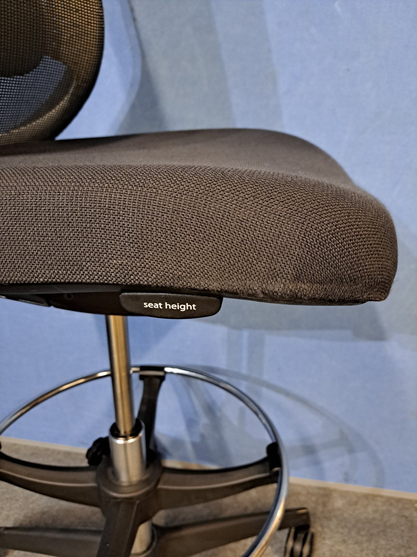 Orangebox Do Mesh Back Draughtsman Chair, Black Grey Seat (Used)