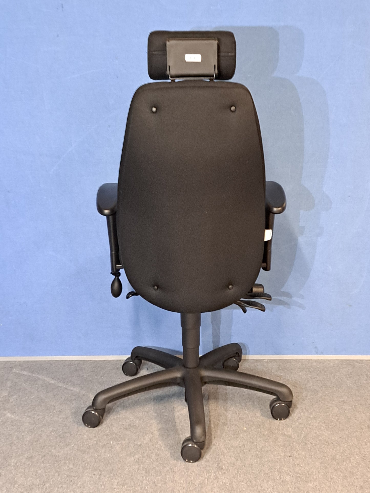 Adapt by Ergochair High Back Operators Armchair with Headrest - Black (used)