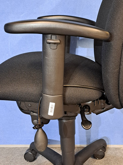 Adapt by Ergochair High Back Operators Armchair with Headrest - Black (used)