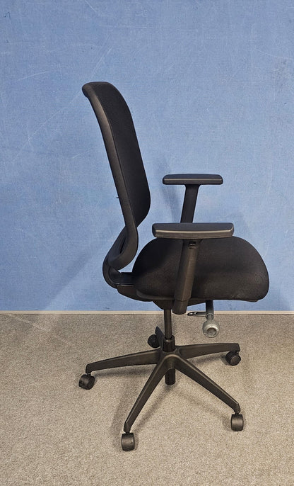 Boss Design Apply Task Armchair, Black Fabric (used)