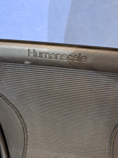 Used Humanscale Diffrient World Mesh Back Operators Armchair with Black Padded Seat