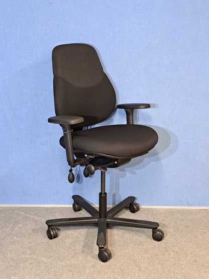 Orangebox Flo Mid Back Task Chair with Black Polyester Seat (Used)
