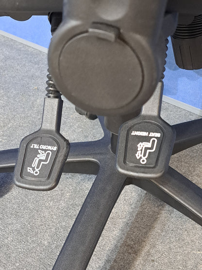 Black High Back Ergonomic Operators Armchair (Used)