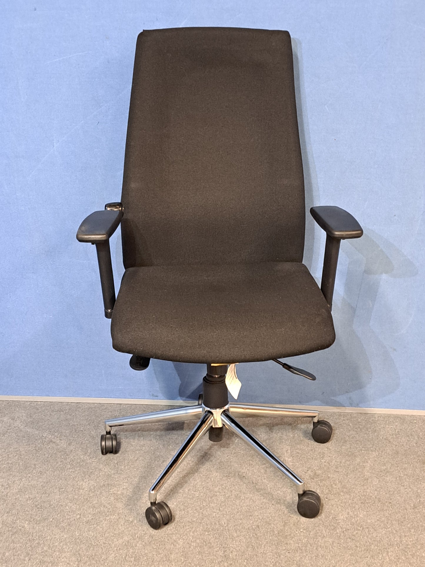 Black High Back Ergonomic Operators Armchair (Used)