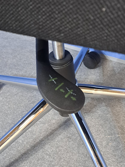 Black High Back Ergonomic Operators Armchair (Used)