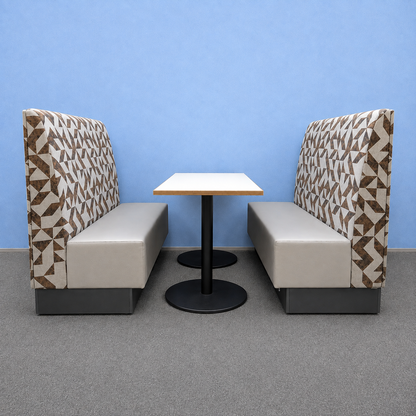 High Back 4 Seater Office Booth with Table (Used)