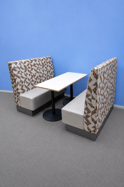High Back 4 Seater Office Booth with Table (Used)