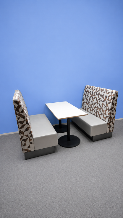 High Back 4 Seater Office Booth with Table (Used)