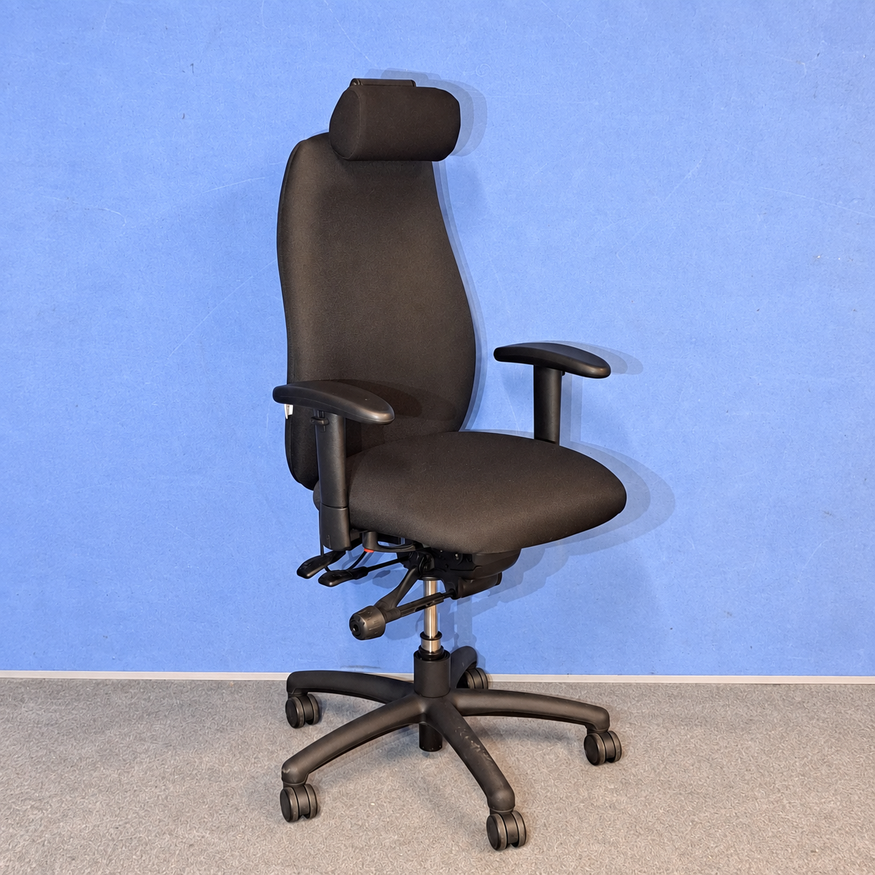 Adapt by Ergochair High Back Operators Armchair with Headrest Black (used)