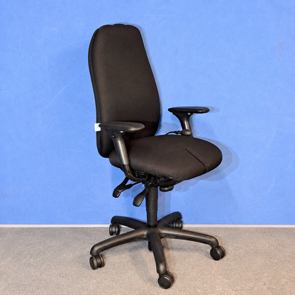 Adapt by Ergochair High Back Operators Armchair with Split Seat Black (used)