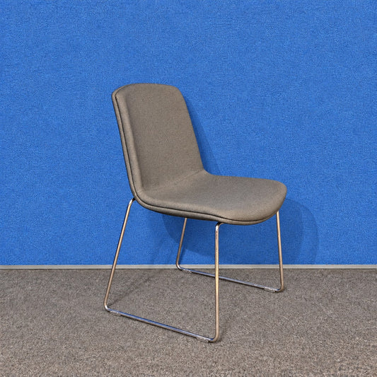 Orangebox Cubb-07 Chair Grey with Chrome Sled Base (Used)