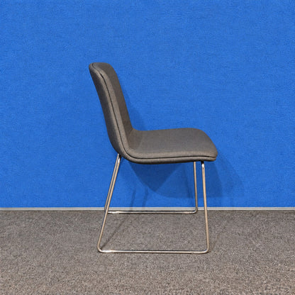 Orangebox Cubb-07 Chair Grey with Chrome Sled Base (Used)