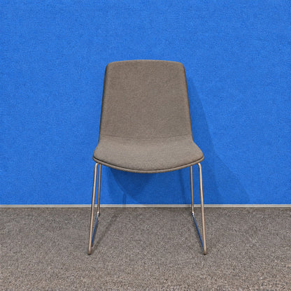 Orangebox Cubb-07 Chair Grey with Chrome Sled Base (Used)
