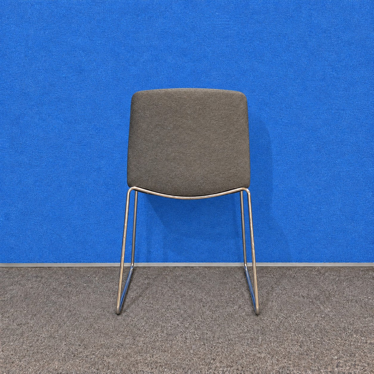 Orangebox Cubb-07 Chair Grey with Chrome Sled Base (Used)