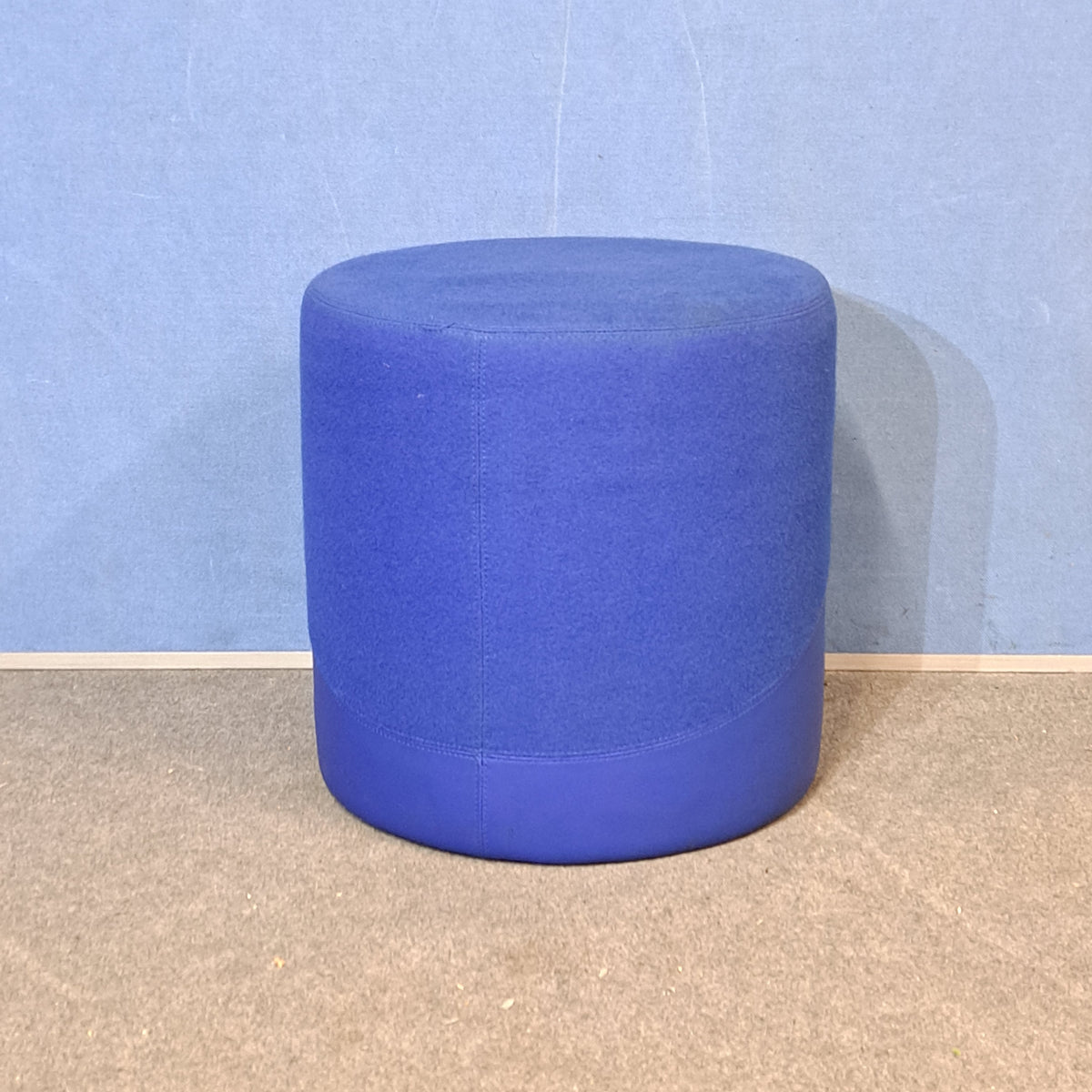 Boss Design Upholstered Breakout Stool Blue (used)