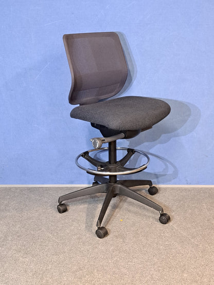 Boss Design Mesh Back Draughtsman Chair Grey (used)