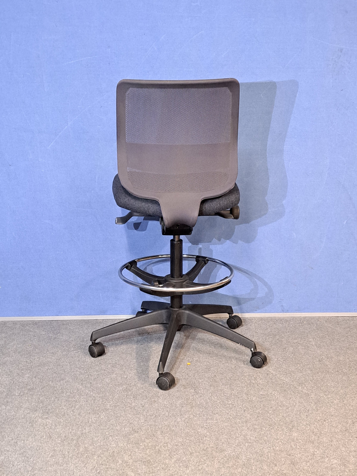 Boss Design Mesh Back Draughtsman Chair Grey (used)