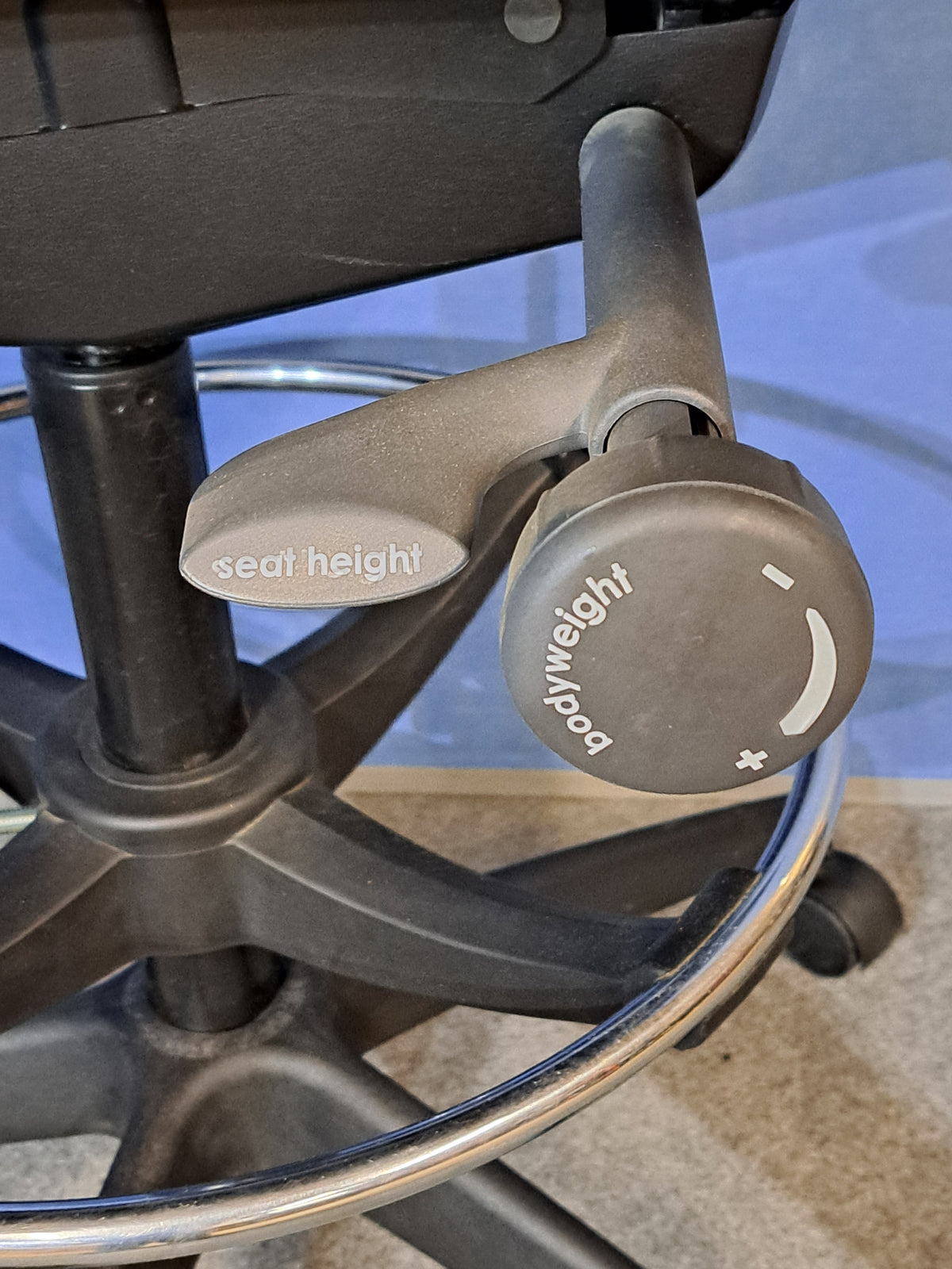 Boss Design Mesh Back Draughtsman Chair Grey (used)