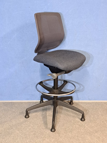 Boss Design Mesh Back Draughtsman Chair Grey (used)