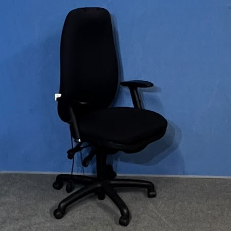 Adapt by Ergochair Operators Armchair - High Back - Medium Seat - Black (used)