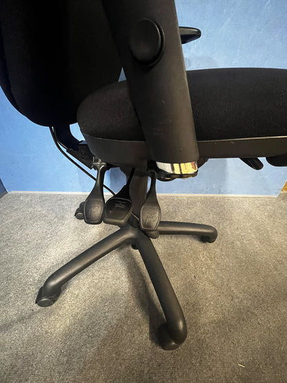 Adapt by Ergochair Operators Armchair - High Back - Medium Seat - Black (used)