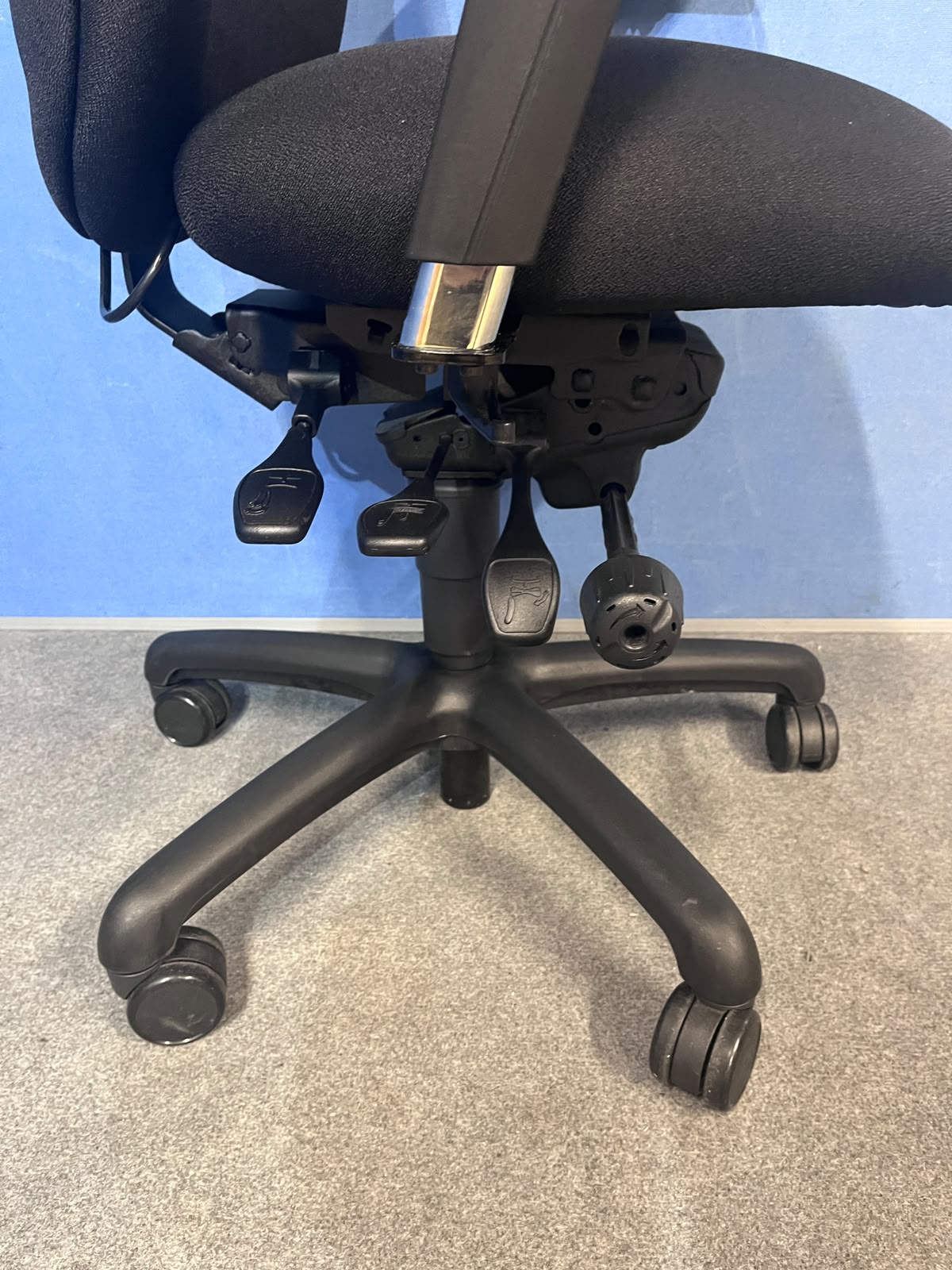 Adapt by Ergochair Operators Armchair High Back - Large Seat - Headrest - Black (Used)